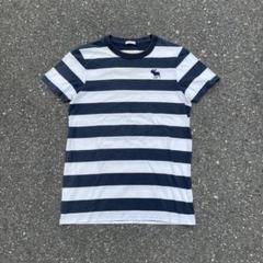 00s Abercrombie&Fitch Tシャツ ボーダー Y2K ロゴ