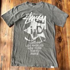 stussy × i-D magazine コラボ ウォッシュ加工 Tシャツ