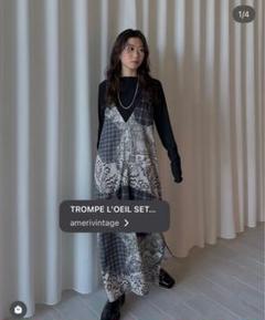 TROMPE L'OEIL SET TOP CAMI DRESS