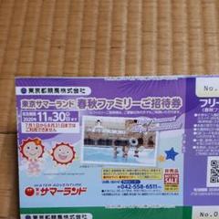 東京サマーランドご招待券セット