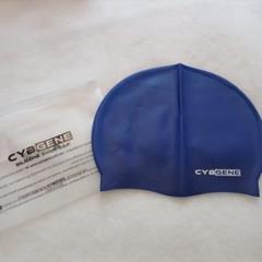 ◎未使用◎CybGene 水泳キャップ シリコン　M ネイビー