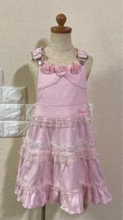 メゾピアノ ジャンパースカート 120サイズ 平成レトロ　ピンク