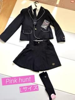 卒服 女の子卒業式フォーマル160 ピンクハントL 新品靴下つき
