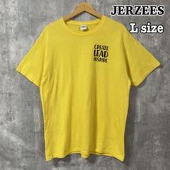 JERZEES ジャージーズ イエロー Tシャツ L メンズ 古着 半袖 黄色