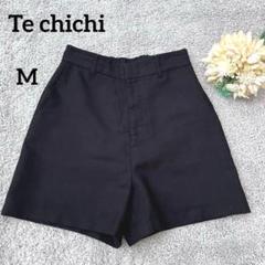 テチチ　ショートパンツ　シンプル　ブラック　後ろゴム　M
