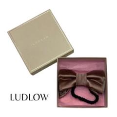 LUDLOW ラドロー リボン シュシュ ブラウン ヘアアクセサリー 箱あり