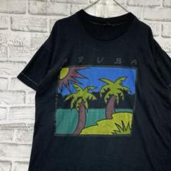 USA製90sヴィンテージTシャツ！シングルステッチ　ブラック半袖古着XL724
