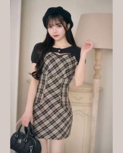 新品タグ付き　ミシェルマカロン　シャツセットキャミワンピ―ス michellMacaron - ミシェルマカロン シャツセットキャミワンピ