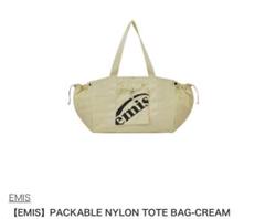 【EMIS】PACKABLE NYLON TOTE BAG-CREAM PACKABLE NYLON TOTE BAG-CREAM - EMIS