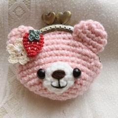 ★きくちゃん★ いちご / ポーチ / ハンドメイド / 編みぐるみ いちごの飴ちゃんポーチ🍓 たくさん♡たくさん編ませていただき