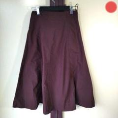 ●index インデックス バックリボン ロングフレアスカート 茶 M