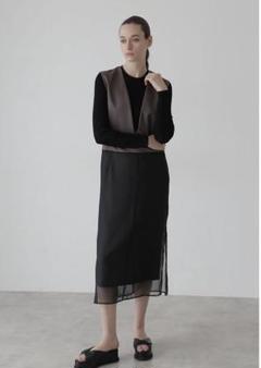 ADORE 59,400円新品完売 22S/S 2TONEメッシュワンピース