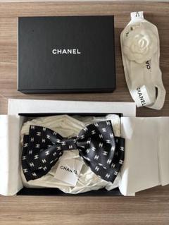 CHANEL 25新品リボン バレッタ ヘアクリップ ココマーク