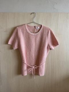 Y2K Courreges クレージュ ニット 半袖 ビーズ ピンク Y2K Courreges クレージュ ニット 半袖 ビーズ ピンク - メルカリ