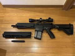 東京マルイ製次世代HK 417 D スナイパーライフル 刻印追加、メカボ整備済み 東京マルイ製次世代HK 417 D スナイパーライフル 刻印追加