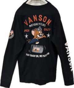 新品バンソンvanson✖️トムとジェリーコラボ　 ストーリーデザイン　ロンT L 2025年最新】vanson バンソン トムとジェリーの人気アイテム