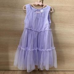 H&M キッズ グリッターチュールワンピース ドレス5Y~6Y