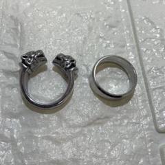 双頭 虎 リング 指輪 サイズ21 リング サイズ 19 2個セット