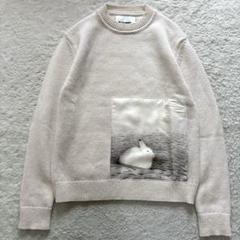 美品】ジルサンダー 23SS半袖ニットセーター グレー 36 M カシミヤ