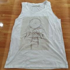 Natural Vintage Goa フェザーTシャツ ホワイト goa T② Natural Vintage Goa フェザーTシャツ 半袖 - メルカリ