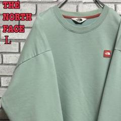 THE NORTH FACE☆トレーナー ワンポイント 刺繡 L ミントグリーン