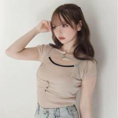 AND MARY Elf button knit tops (ベージュ) ANDMARY Elf button knit tops ベージュ - メルカリ