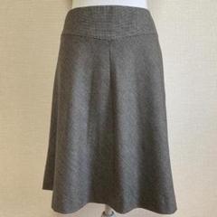 新品 アンタイトル UNTITLED 千鳥 グレー スカート 2 秋冬 日本製