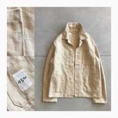 【美品／リネン100%✨️】45R リネンダックの908カバーオール 麻 美品／リネン100%✨️】45R リネンダックの908カバーオール 麻