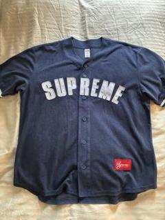 Supreme Ultrasuede Mesh ベースボールシャツMネイビー - メルカリ