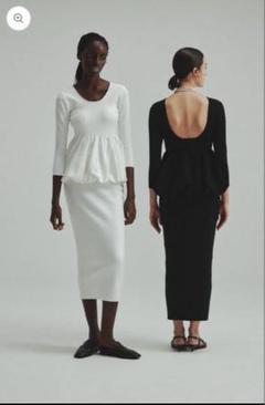 2025年最新】l'aube blanc バルーンぺプラムトップスの人気