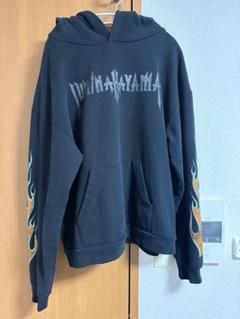 トップス jun/nakayama flame hoodie blk JUN/NAKAYAMA ジュン ナカヤマ SS25 FLAME ZIP HOODIE / BLK
