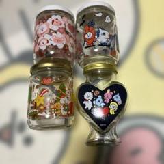 BT21デザイン空き瓶4個セット