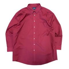 90s 00s STAFFORD 長袖シャツ レッド 18 ドレスシャツ