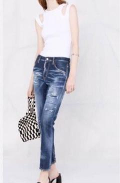 22ss DSQUARED2 ジェニファー クロップド ジーンズ デニム