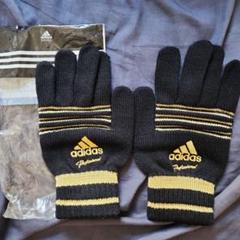 adidas Professional 手袋 黒/金