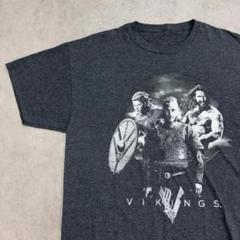 VIKINGS　ヴァイキングス　半袖　Tシャツ　古着　グレー　灰色　XL