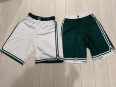 【美品】バスケットボールパンツ 白　緑　ベンチウォーマー　バスパン　LL XLのサムネイル