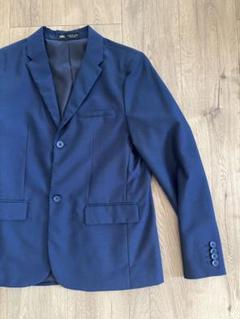 ZARA フォーマルスーツ3点セット (シャツ付き) ネイビー 164㎝