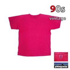送料無料! 【M】 90s パタゴニア Tシャツ ショッキングピンク
