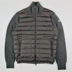 美品　MONCLER マグリオーネトリコットカーディガン　ダウン グレー XS 良品 モンクレール マグリオーネトリコットカーディガン ダウン