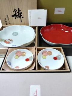 【新品・未使用】深川製磁寿赤絵　梅型銘々皿揃(5枚)★メルカリ便 2025年最新】深川製磁 梅型 皿の人気アイテム - メルカリ