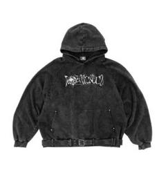Rosen Kreuz】VINTAGE LEATHER SHIRRING HOODIE | OUR BRAND