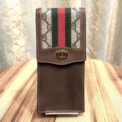 ✨希少✨美品✨GUCCI グッチ メガネケース ペンケース シェリーライン 本革