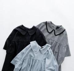 オオカミとフクロウ　オオカミと黒ネコのタンゴ　半袖 ブラウス　ピンタック 30%OFF】オオカミとフクロウ オオカミと小鳥の囀りとピクニック