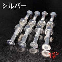 スケボー ボルト全8色 スケートボード ビス 六角 1インチ マルチカラー