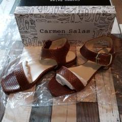 新品 CARMEN SALAS サンダル 定価¥1万8700円 スコットクラブ