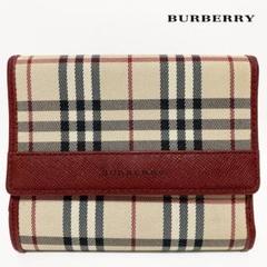 美品】BURBERRY バーバリー Wホック 折り財布 ノバチェック