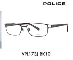 ポリス メガネ フレーム VPL173J BK10 POLICE スクエア