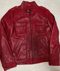 韓国製 vintage 本革 レザー シングルライダースジャケット unisex