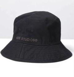 ACNE STUDIOS ブラック バケットハット Acne Studios - ツイルバケットハット - ブラック